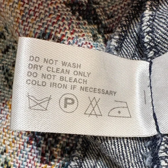 Cinole Floral Tapestry Panel Denim Mini Skirt Sz. Medium - Picture 7 of 10